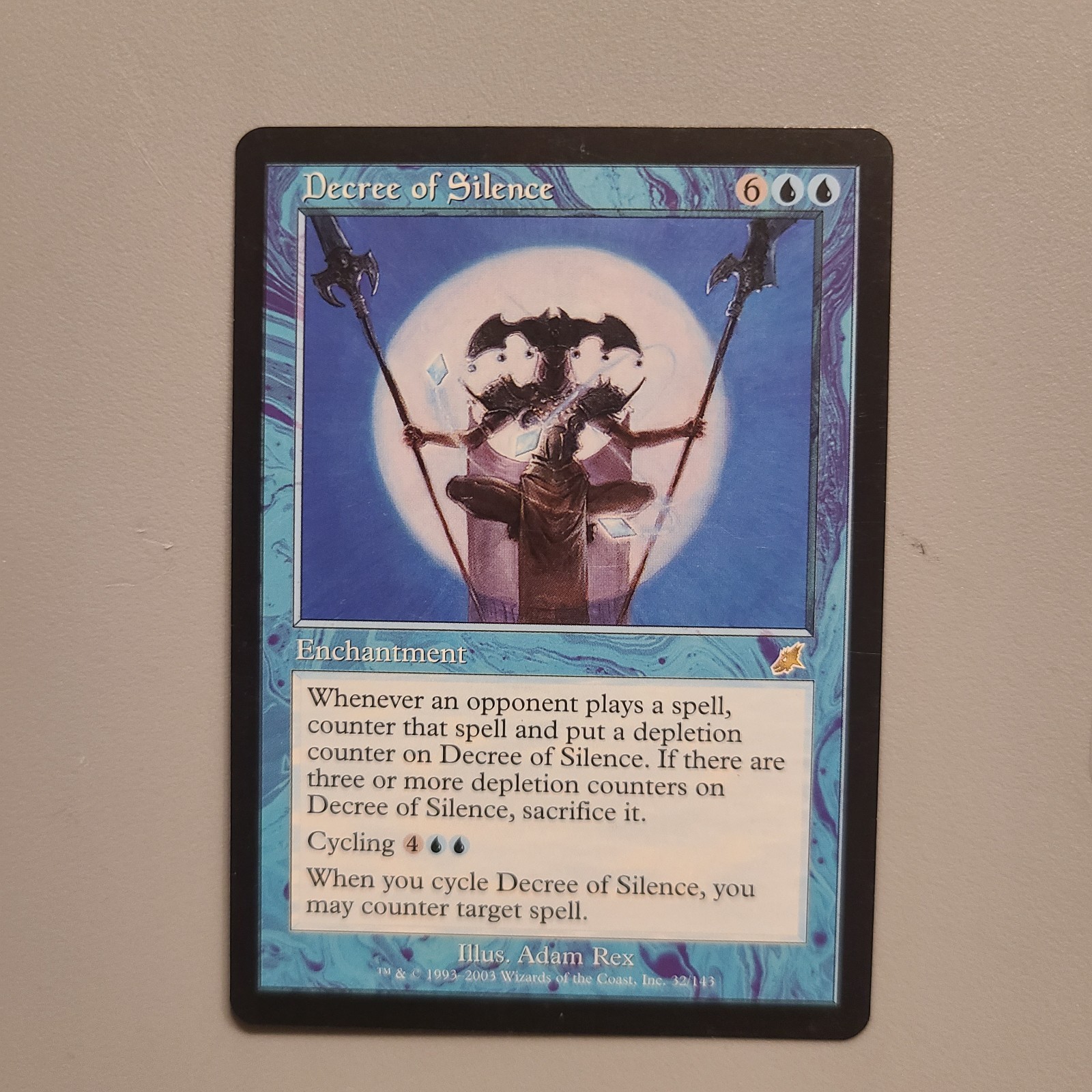 MTG DECREE OF SILENCE - Scourge Vintage Magic LP NM/M