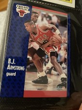 1991-92 Fleer B.J. Armstrong #25 Blank Back