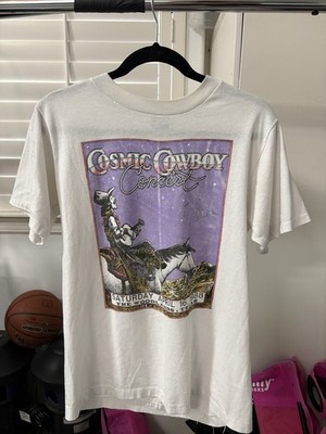 SIGNED Jerry Jeff Walker Vintage 1988 Cosmic Cowboy Memorabilia T-Shirt Size M