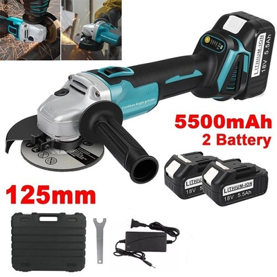 #ad Cordless 4 1 2 Power Angle Grinder for Makita 21V Max Battery Brushless 9000 RPM $51.83