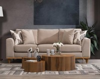 Sofa Dreisitzer Wohnzimmer Design Modern MöBel Luxus Beige Sofas