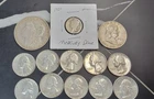Silver Coin Lot 90% U.S.Currency  Dimes,Quarters,halfs & Morgan Dollar(13 Coins)