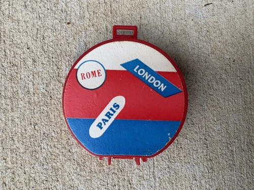 Vintage 1966 Mattel Mod Barbie Travel in Style Hatbox Suitcase Rome London Paris