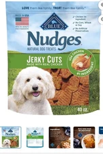 Nudges Blue Buffalo Natural Jerky Cut Dog Treats, Chicken Flavored (40 oz.)