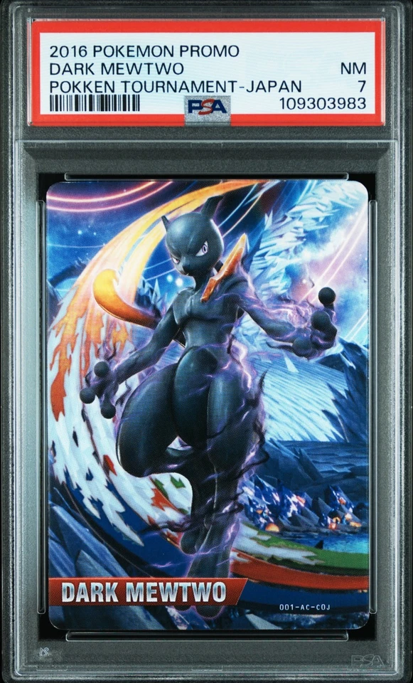 Pokemon Dark Mewtwo PSA 7 NM Pokken Tournament Japan Promo - Image 3 of 4