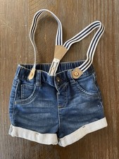 Baby Cat And Jack Shorts With Suspenders