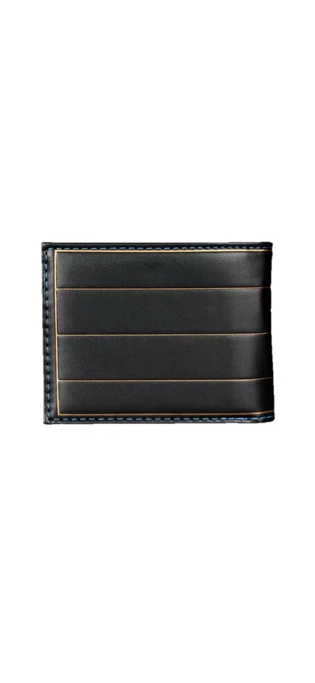 Cartera plegable para hombre The Legend Of Zelda azul y negra con logotipo Z de metal Foto 3 de 3