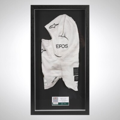 SEBASTIAN VETTEL LAST RACE  2022 RACE USED BALACLAVA - ABU DHABI GP