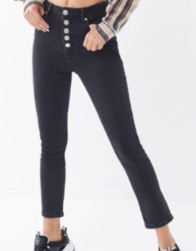 BDG Girlfriend High Rise Faded Black 