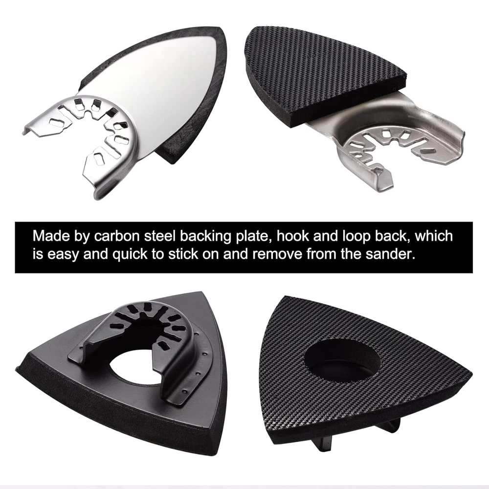Multi-Tool Sandpaper Set with Triangle and Finger Pads for Precision Sanding