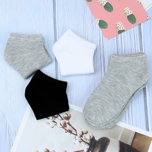 15 Pairs Kids Half Cushion Low Cut Socks Teens Ankle Socks Big Boys Girls - Picture 4 of 7