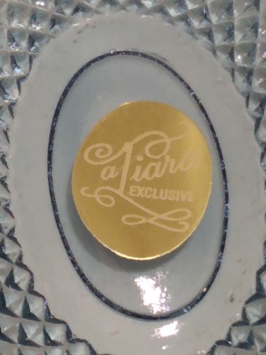 Vtg TIARA Exclusives Blue Iridescent Cut Glass 2 pc Egg Trinket Candy Dish 4.5" - Picture 7 of 10