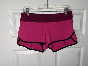 pink lululemon shorts size 6
