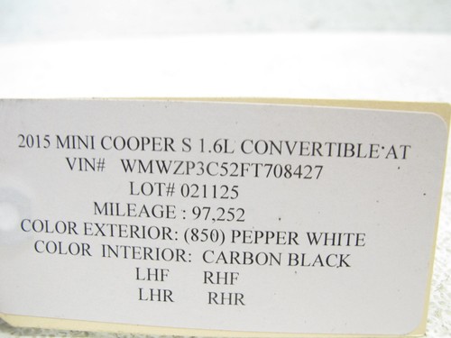 11-15 MINI COOPER S R57 R55 - R59 1.6 A/C AIR CONDITIONING HOSE LINE OEM 021125 - Picture 8 of 8