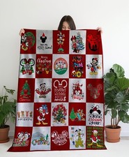 Custom Name Christmas Blanket, Micky Mouse Club House Blanket, Christmas Gifts