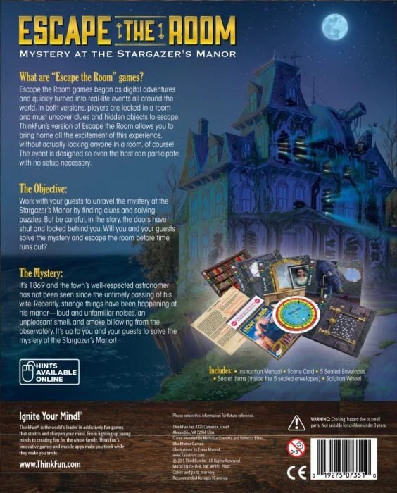 Escape the Room - Mystery at the Stargazer’s Manor Board Game | New - Image 4 of 4