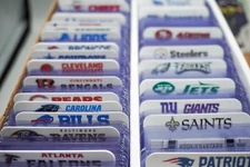 32 Custom NFL Logo & Team Labels For Tall BCW Card Dividers. LABELS ONLY!