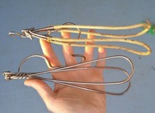 2 Vintage Metal Folding Clothes Hanger Travel bag accessory