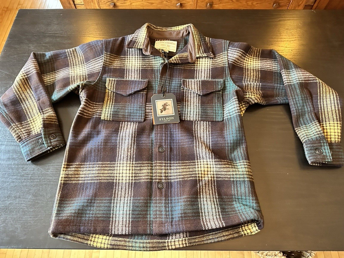 Filson Mackinaw Wool Jac Shirt BkCffeeMul Plaid Factory 1st Filson Mackinaw Wool Jac Shirt BkCffeeMul Plaid Factory 1st