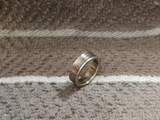 MICHIGAN State 90 Silver Washington Quarters coin ring 6- 1/2 2004 2