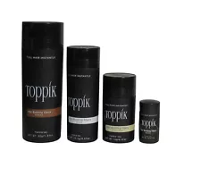 Toppik Hair Building Fibers , Black, Brown, Blonde Choose Size & Color
