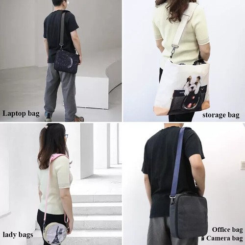 Laptop Shoulder Strap Adjustable Messenger Bag Belt Luggage Bag Strap New USA - Picture 5 of 16