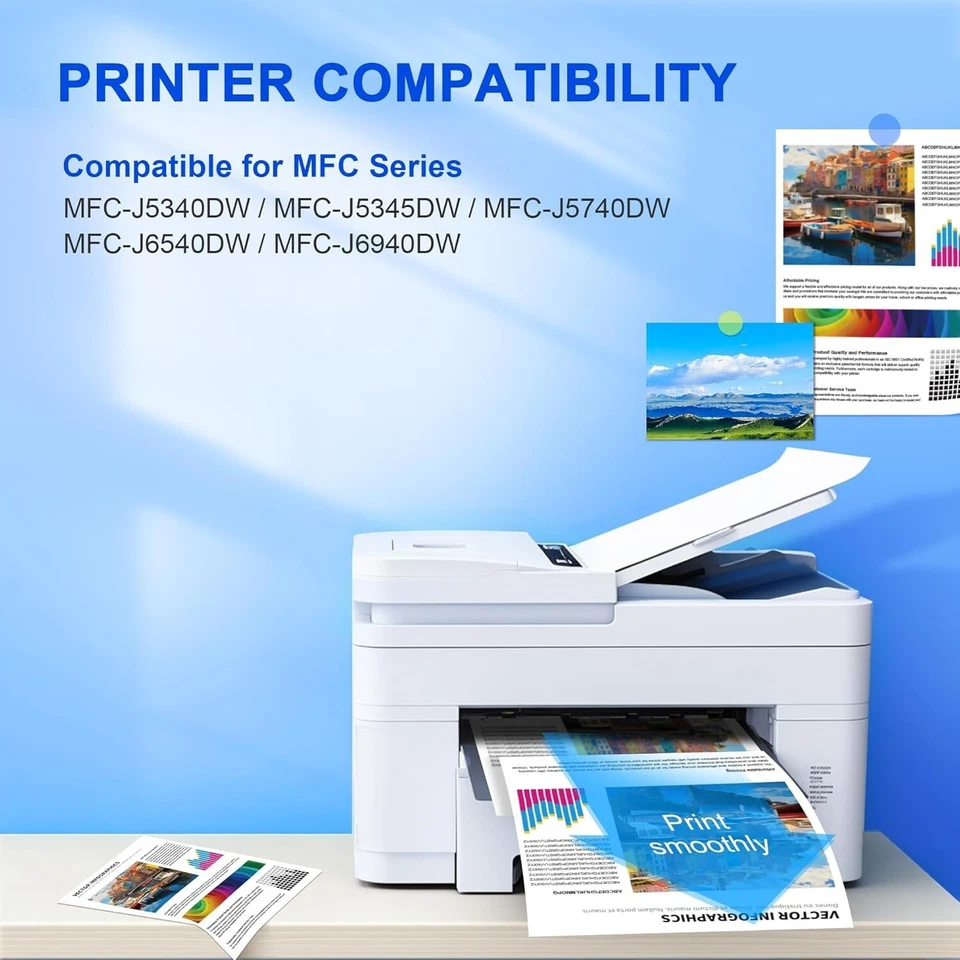 LC422XL Multipack Ink Cartridge For Brother MFC-J5740DW MFC-J6540DW NonOEM LC422 - Image 2 of 4