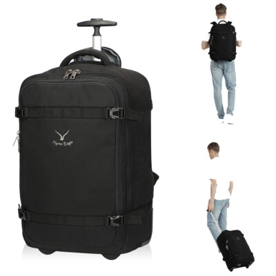 42L Rolling Backpack Flight Approved Wheeled Travel Luaage Carry on | eBay