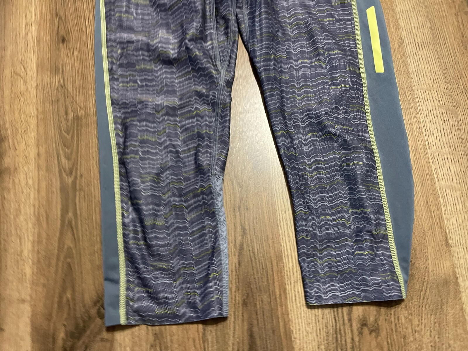 Pantaloni Salomon Donna Taglia Media Grigio Giallo Capris Leggings