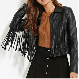 cropped fringe jacket