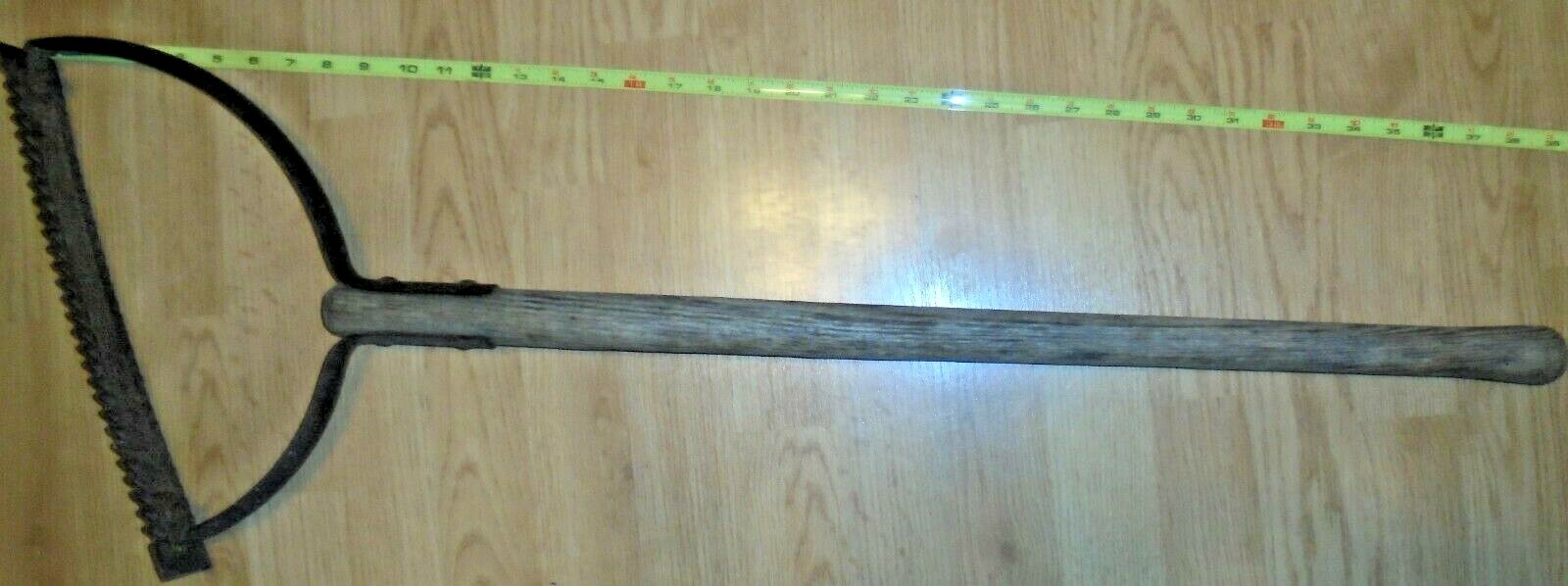 SLING BLADE, ANTIQUE 39" WITH FLUTED Wood Handle Rustic eBay