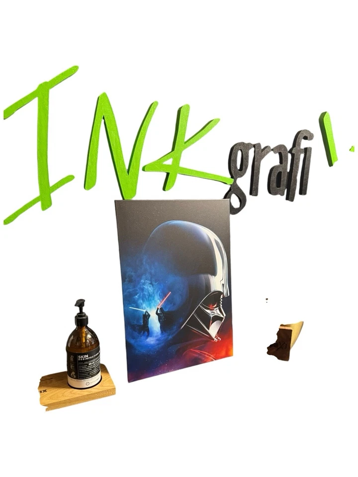 STAR WARS Darth Vader Metallschild 3D - original Displate - INKgrafiX TOYS A315 - Bild 4 von 4