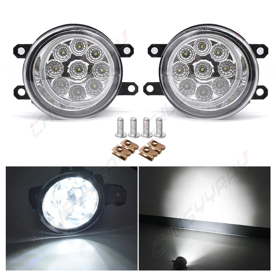 Conjunto de lámpara de conducción de luz antiniebla LED de lente transparente para SCION XA 2006 Foto 3 de 4