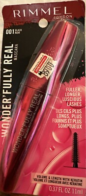 New Rimmel London Wonder'Fully Real Mascara 001 Black 0.37fl oz/11ml