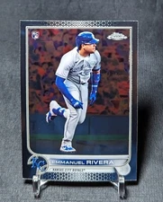Emmanuel Rivera Rookie RC 2022 Topps Chrome Baseball Card 164 Kansas City Royals