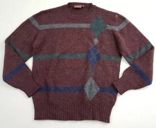 Vintage Chaps Ralph Lauren Men's XL Wool Crew Neck Sweater Made In Macau