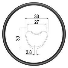 29er Mtb Bike Xc Boost Carbon Rim 33mm30mm Disc Tubeless Clincher Asymmetry