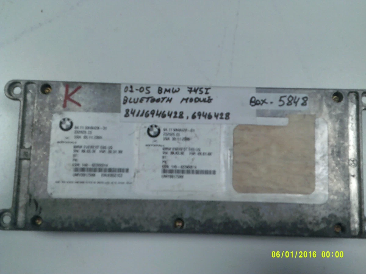 02-03-04-05 BMW 745I MOTOROLA PHONE MODULE #69464281 , 86116946428 