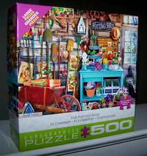 EUROGRAPHICS - THE POTTING SHED - 500 PC PZL - IT IS COMPLETE!   (SEE SHIP SAV.)