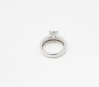 925 Sterling Silver  Faceted White Cubic Zirconia Band Ring Sz 7  RG3267 — photo 4