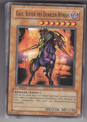 YU-GI-OH Gaia Ritter des Dunklen Windes Common SD5-DE006