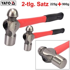 Ausbeulhammer Kugelhammer 225g + 900g 2er Satz  Hammer mit Glasfaserstiel