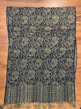 Fancy Gold and Black Scarf from India Never Worn 