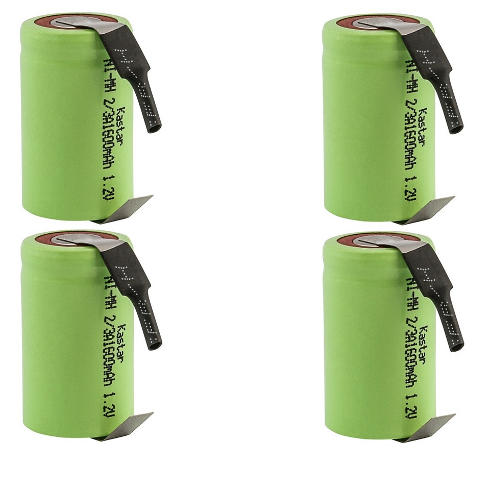 Set Di 6 Batterie ACCUS Ricaricabili 4/5 SC 1200 MAh 1,2 V Ni-MH Con Pasta Linguetta Pin Da Saldare 4/5 SC (3 X 1575 - Foto 3