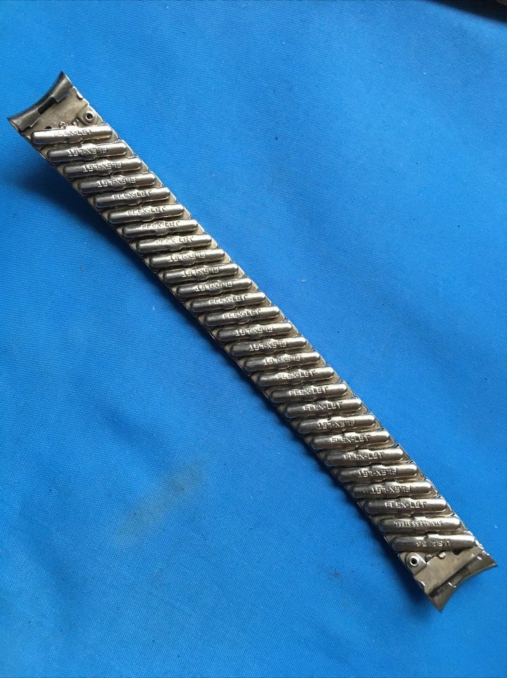 rare 1955 Flex-Let U.S.A Stainless Steel Expansion Vintage Watch Band - Image 4 of 4