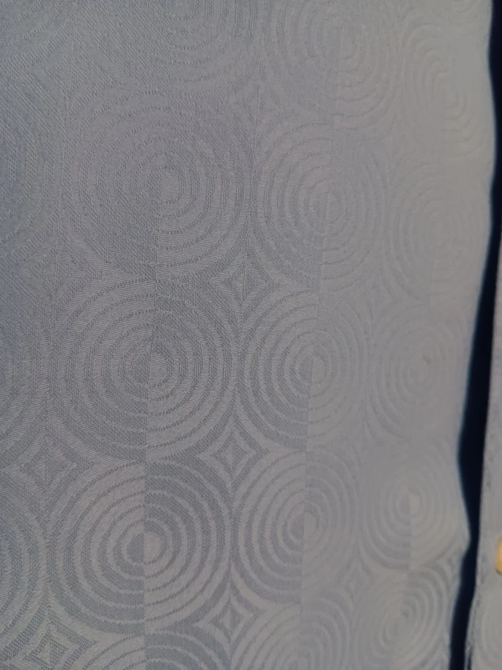 Claiborne Luxe Mens Size M  long Sleeve Light Blue Modern Fit Dress Shirt - Image 3 of 4