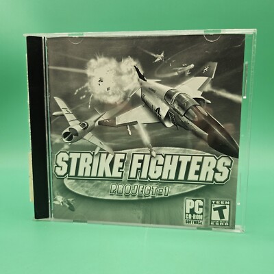 Strike Fighters: Project 1 Jewel Case (PC, 2003) Tested Pilot Fighter Game VTG 