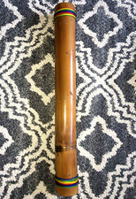 Vintage RAIN STICK MAKER Bamboo MUSIC SHAKER 16" Instrument Educational TOY