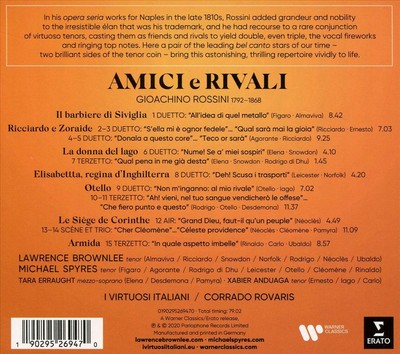 LAWRENCE BROWNLEE / MICHAEL SPYRES ROSSINI: AMICI E RIVALI NEW CD