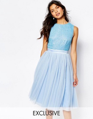 blue tulle skirt uk